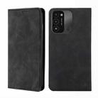 For Tecno Spark 8C Skin Feel Magnetic Horizontal Flip Leather Phone Case(Black) - 1