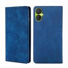 For Tecno Spark 9 Pro Skin Feel Magnetic Horizontal Flip Leather Phone Case(Blue) - 1