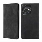 For Tecno Spark 10C Skin Feel Magnetic Horizontal Flip Leather Phone Case(Black) - 1