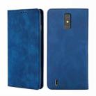 For ZTE Blade A32 Skin Feel Magnetic Horizontal Flip Leather Phone Case(Blue) - 1