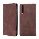 For Rakuten Big Skin Feel Magnetic Horizontal Flip Leather Phone Case(Dark Brown) - 1