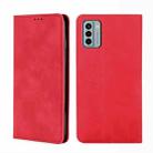 For Nokia G22 Skin Feel Magnetic Horizontal Flip Leather Phone Case(Red) - 1