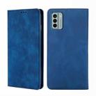 For Nokia G22 Skin Feel Magnetic Horizontal Flip Leather Phone Case(Blue) - 1