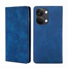 For OnePlus Ace 2V 5G Skin Feel Magnetic Horizontal Flip Leather Phone Case(Blue) - 1