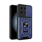 For Honor X8a 4G Sliding Camera Cover Design TPU + PC Phone Case(Blue) - 1