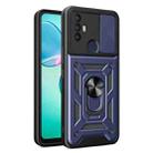 For TCL 30 SE Sliding Camera Cover Design TPU + PC Phone Case(Blue) - 1