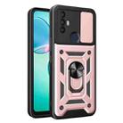 For TCL 30 SE Sliding Camera Cover Design TPU + PC Phone Case(Rose Gold) - 1