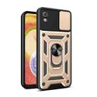 For TCL 30 Z Sliding Camera Cover Design TPU + PC Phone Case(Gold) - 1