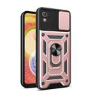 For TCL 30 Z Sliding Camera Cover Design TPU + PC Phone Case(Rose Gold) - 1