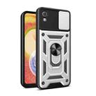 For TCL 30 Z Sliding Camera Cover Design TPU + PC Phone Case(Silver) - 1