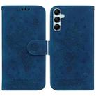For Samsung Galaxy M14 Butterfly Rose Embossed Leather Phone Case(Blue) - 1