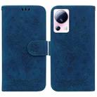 For Xiaomi 13 Lite / Civi 2 Butterfly Rose Embossed Leather Phone Case(Blue) - 1