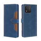 For Honor X5 4G Skin Feel Magnetic Buckle Leather Phone Case(Blue) - 1