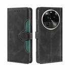 For OPPO Find X6 Pro 5G Skin Feel Magnetic Buckle Leather Phone Case(Black) - 1