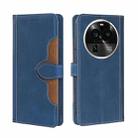 For OPPO Find X6 Pro 5G Skin Feel Magnetic Buckle Leather Phone Case(Blue) - 1