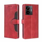 For Realme GT Neo 5 / GT3 / GT Neo 5 240W Skin Feel Magnetic Buckle Leather Phone Case(Red) - 1