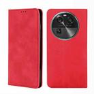 For OPPO Find X6 5G Skin Feel Magnetic Horizontal Flip Leather Phone Case(Red) - 1