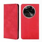 For OPPO Find X6 Pro 5G Skin Feel Magnetic Horizontal Flip Leather Phone Case(Red) - 1