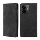 For Realme GT Neo 5 / GT3 / GT Neo 5 240W Skin Feel Magnetic Horizontal Flip Leather Phone Case(Black) - 1