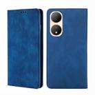 For vivo Y100 5G Skin Feel Magnetic Horizontal Flip Leather Phone Case(Blue) - 1