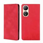 For vivo Y100 5G Skin Feel Magnetic Horizontal Flip Leather Phone Case(Red) - 1