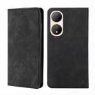 For vivo Y100 5G Skin Feel Magnetic Horizontal Flip Leather Phone Case(Black) - 1