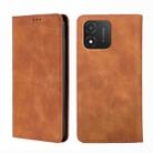 For Honor X5 4G Skin Feel Magnetic Horizontal Flip Leather Phone Case(Light Brown) - 1