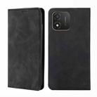 For Honor X5 4G Skin Feel Magnetic Horizontal Flip Leather Phone Case(Black) - 1