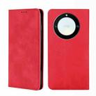 For Honor X40 Skin Feel Magnetic Horizontal Flip Leather Phone Case(Red) - 1