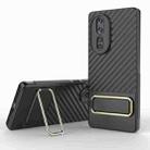 For Honor 80 5G Wavy Textured Phone Case (Black) - 1