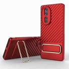 For Honor 80 5G Wavy Textured Phone Case (Red) - 1