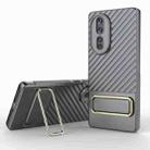 For Honor 80 5G Wavy Textured Phone Case (Grey) - 1