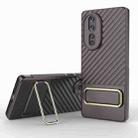 For Honor 80 5G Wavy Textured Phone Case (Brown) - 1