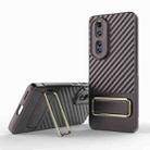 For Honor 80 Pro 5G Wavy Textured Phone Case (Brown) - 1