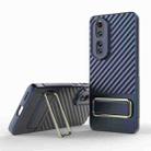 For Honor 80 Pro 5G Wavy Textured Phone Case (Blue) - 1