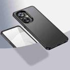 For OnePlus Nord CE 3 Lite Armor Clear TPU Hard PC Phone Case(Matte Black) - 1