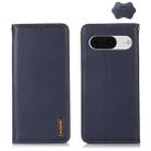 For Google Pixel 8 KHAZNEH Nappa Top Layer Cowhide Leather Phone Case(Blue) - 1