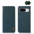 For Google Pixel 8 KHAZNEH Nappa Top Layer Cowhide Leather Phone Case(Green) - 1