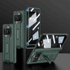 For Huawei Mate X3 GKK Integrated Magnetic Folding Hinge Supercar Phone Case(Night Green) - 1
