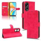 For OPPO A1 5G Skin Feel Magnetic Flip Leather Phone Case(Rose Red) - 1