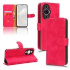 For Huawei nova 11 Skin Feel Magnetic Flip Leather Phone Case(Rose Red) - 1