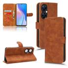 For Huawei Maimang 20 Skin Feel Magnetic Flip Leather Phone Case(Brown) - 1
