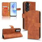 For Honor X50i Skin Feel Magnetic Flip Leather Phone Case(Brown) - 1