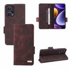 For Xiaomi Redmi Note 12 Turbo Magnetic Clasp Leather Phone Case(Brown) - 1