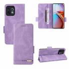 For Motorola Moto X40 Pro Magnetic Clasp Leather Phone Case(Purple) - 1