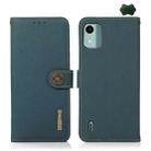 For Nokia C12 4G KHAZNEH Custer Genuine Leather RFID Phone Case(Green) - 1