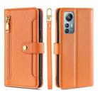 For Blackview A85 Sheep Texture Cross-body Zipper Wallet Leather Phone Case(Orange) - 1