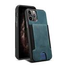For iPhone 11 Pro H10 TPU + PU Leather Anti-fall Protective Case with Card Slot(Green) - 1
