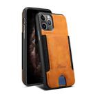For iPhone 11 Pro Max H10 TPU + PU Leather Anti-fall Protective Case with Card Slot(Khaki) - 1
