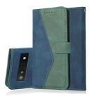 For Google Pixel 7a Dual-color Stitching Leather Phone Case(Blue Green) - 1